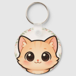 Porte-clés Cute Kawaii Cat Face Keychain