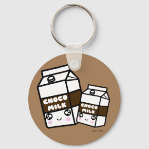 Porte-clés Cute Kawaii Chocolat Lait Douce Lait Laitier Produ