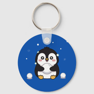 Porte-clés Cute Kawaii Penguin Winter Keychain