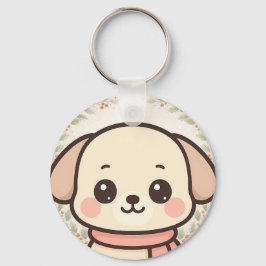 Porte-clés Cute Kawaii Puppy Face Keychain