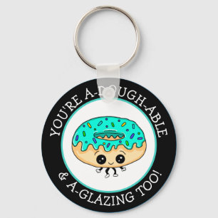 Porte-clés Cute Kawaii Style Jelly Donut Flirtant Pun