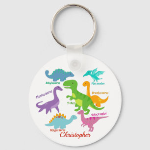Porte-clés Cute Kids Dinosaur Names 