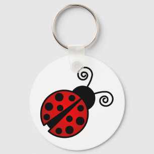 Porte-clés Cute Ladybug - Red and Black