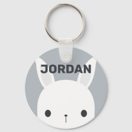 Porte-clés Cute Little Bunny Rabbit with Personalized