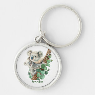 Porte-clés Cute Little Koala Oear Australian Animal Art  