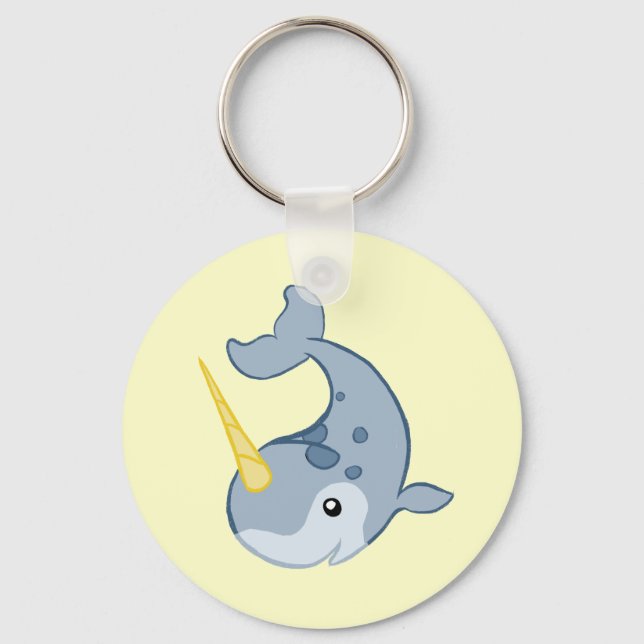 Porte-clés Cute Narwhal (Recto)