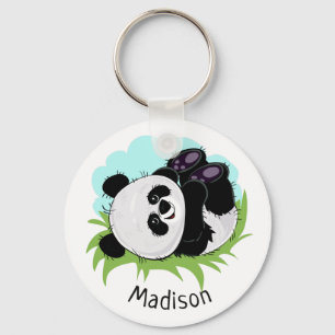 Porte-clés Cute Panda custom name key chains