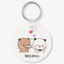 Cute Panda Ours Amour Monogramme