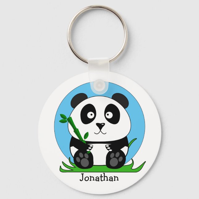 Porte-clés Cute Panda personnalisée (Recto)