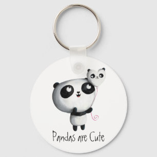 Porte-clés Cute Panda with Balloon