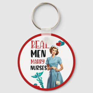 Porte-clés Cute Pinup_ Véritables Hommes Épouses Épouses