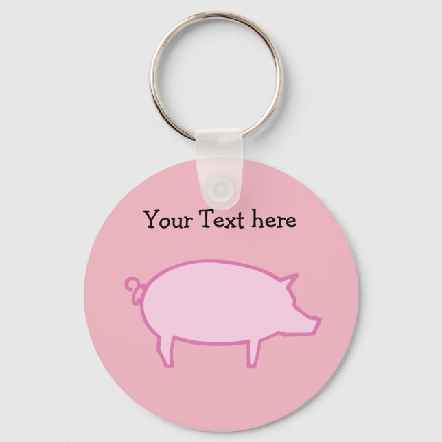 Porte-clés Cute Porte - clé de porc (Recto)