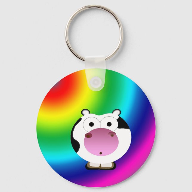 Porte-clés Cute Porte - clé Moo Irrégulier (Recto)