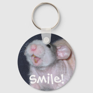 Porte-clés Cute rat sourire