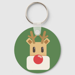 Porte-clés Cute Reindeer Head
