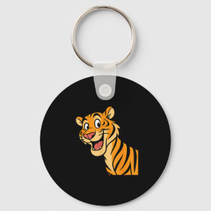 Porte-clés Cute Tiger Wildcat Drôle Animaux sauvages Jungle