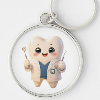 Porte-clés Cute Tooth Dentist Keychain | Dental Gifts