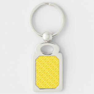 Porte-clés Cute Yellow Crayon Artsy Motif
