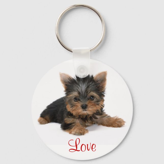 Porte-clés Cute Yorkshire Terrier Puppy Love Porte - clé (Recto)