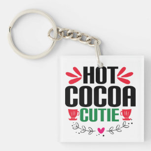 Porte-clés Cutie de cacao chaud - Noël charmant
