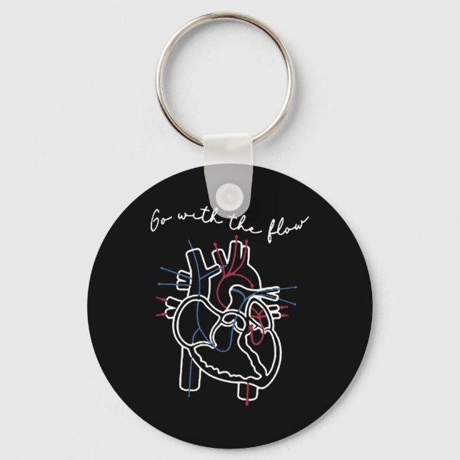 Porte-clés Cvicu Cardiac Infirmière Anatomie Cardiologie Coeu (Recto)