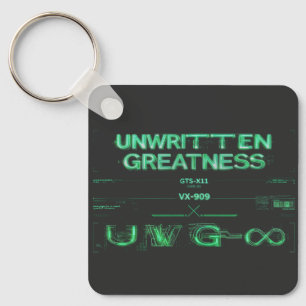 Porte-clés cyberpunk "Grandeur non écrite"