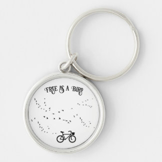 Porte-clés Cycling Life, gratuit comme un oiseau personnalisa