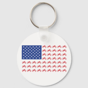 Porte-clés Cyclisme-Drapeau-Moto-Cross