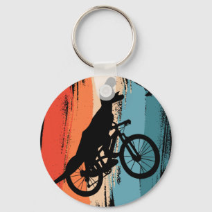 Porte-clés Cyclisme T-rex Dinosaure VTT Dino Riding