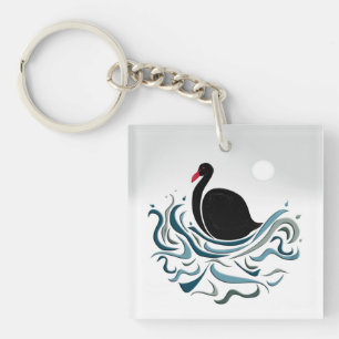 Porte-clés Cygne noir