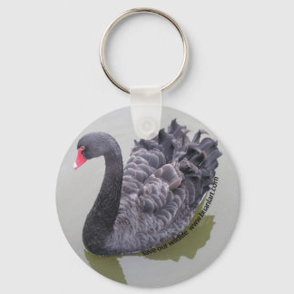 Porte-clés cygne noir