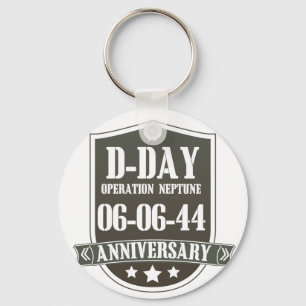 Porte-clés D-Day Anniversary Logo