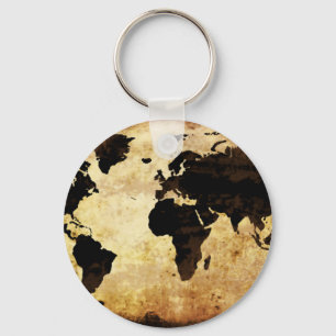 Porte-clés d-world map