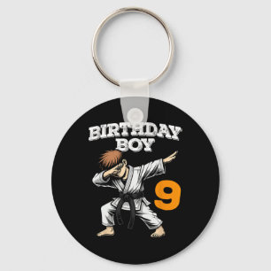 Porte-clés Dabbing 9 Anniversaire Boy Karate 9 Anniversaire B