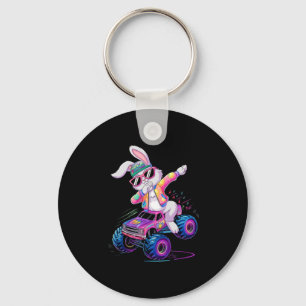 Porte-clés Dabbing Bunny Joyeuses Pâques Monster Truck Garçon