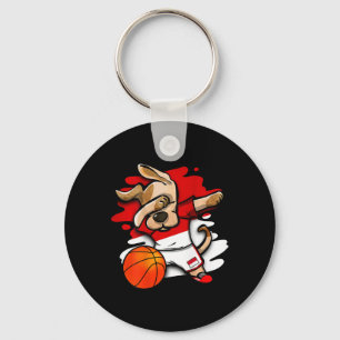 Porte-clés Dabbing Dog Indonésie Sketll Fans Jersey Indonésie