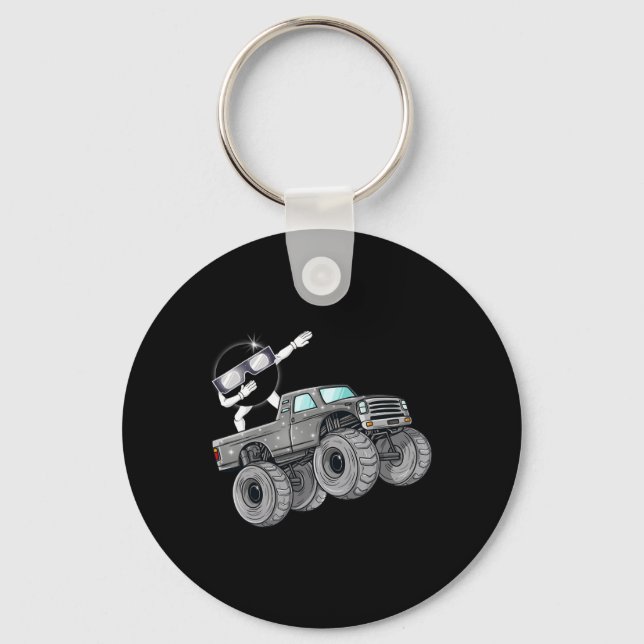 Porte-clés Dabbing Solar Eclipse Monster Truck Fun Boys Enfan (Recto)