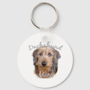 Porte-clés Dachshund (à poils durs) Maman 2