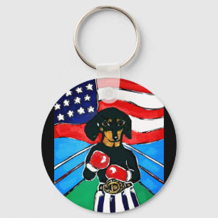 Porte-clés Dachshund Boxer