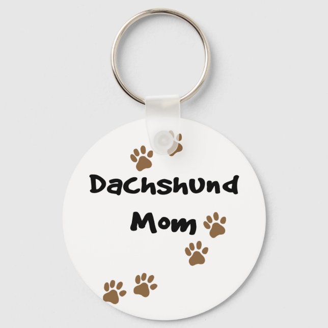 Porte-clés Dachshund Maman (Recto)