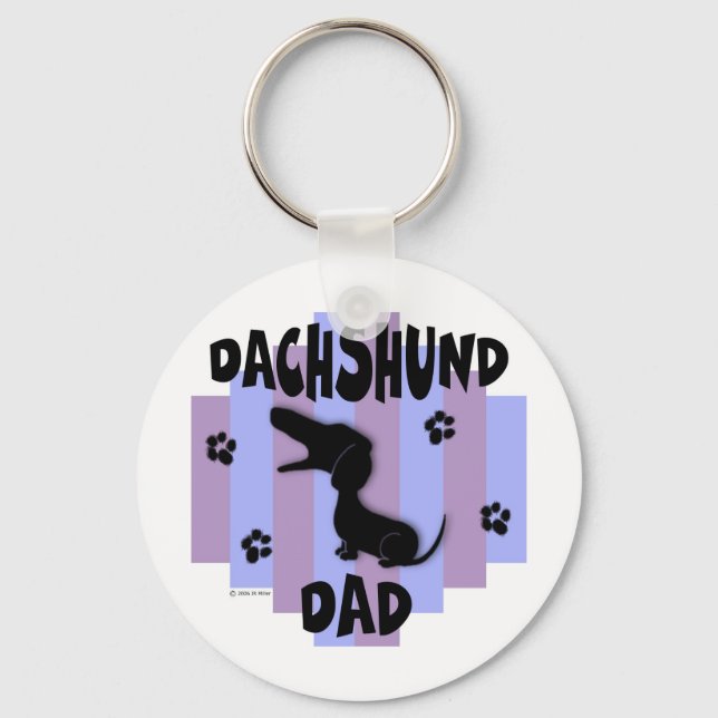 Porte-clés Dachshund Papa Porte - clé (Recto)