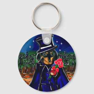 PORTE-CLÉS DACHSHUND SAINT-VALENTIN