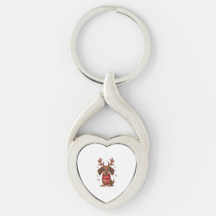 Porte-clés Dachshund Winter Joy