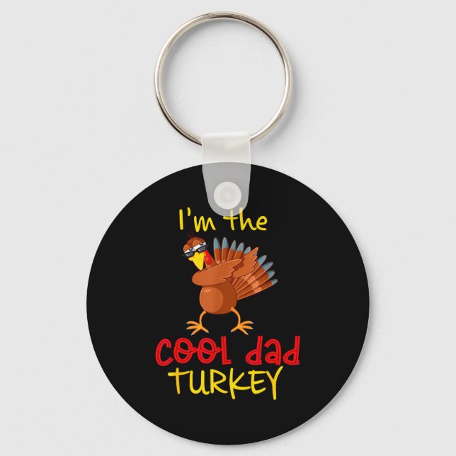 Porte-clés Dad Daddy Turkey Matching Family Group Thanksgivin (Recto)