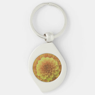 Porte-clés Dahlia jaune