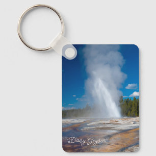 Porte-clés Daisy Geyser Éruption du parc national Yellowstone