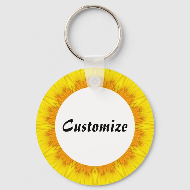 Porte-clés Daisy Mandala Modèle 17 (Recto)