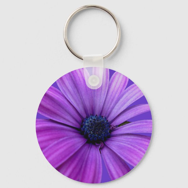 Porte-clés Daisy Porte - clés Belle Fleur Bleue Daisy Cadeaux (Recto)