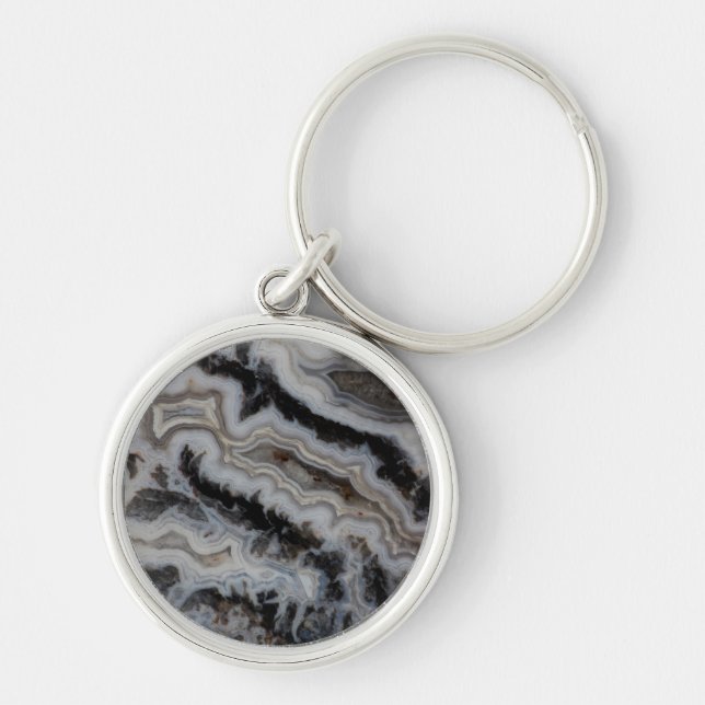 Porte-clés Dalle mixte de jaspe agate (Devant)