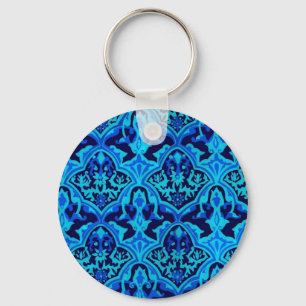 Porte-clés Damas bleu